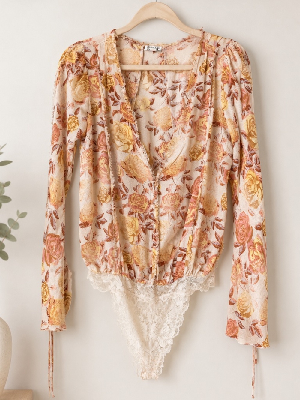 Free People - Everything's Rosy Bodysuit - Size Medium